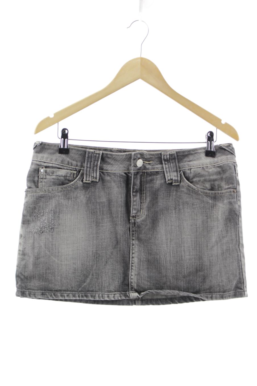 Jupe Mng de la taille 42, de couleur gris de denim