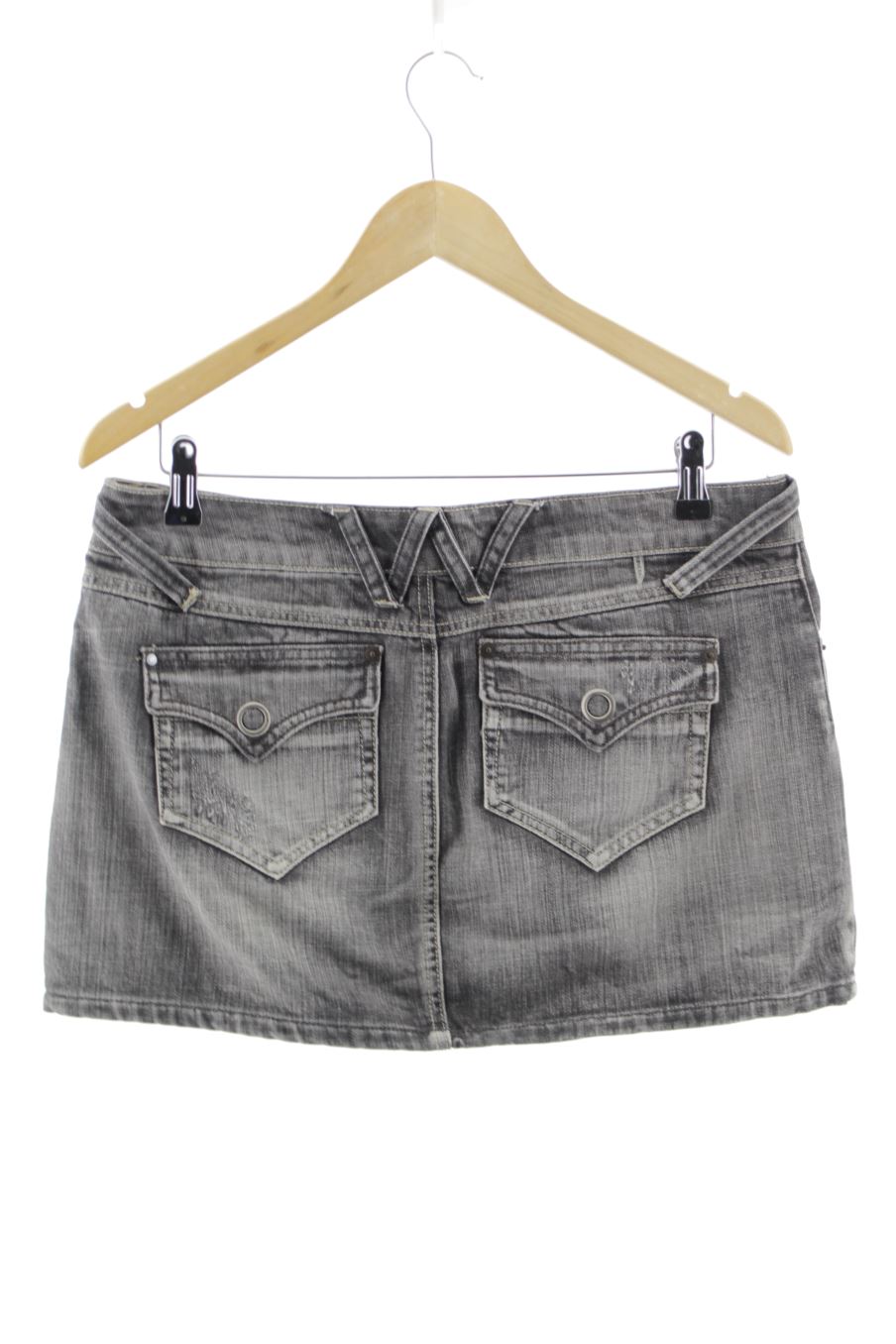 Jupe Mng de la taille 42, de couleur gris de denim