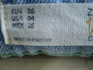 Shorts Trafaluc de la taille 36, de couleur bleu de denim