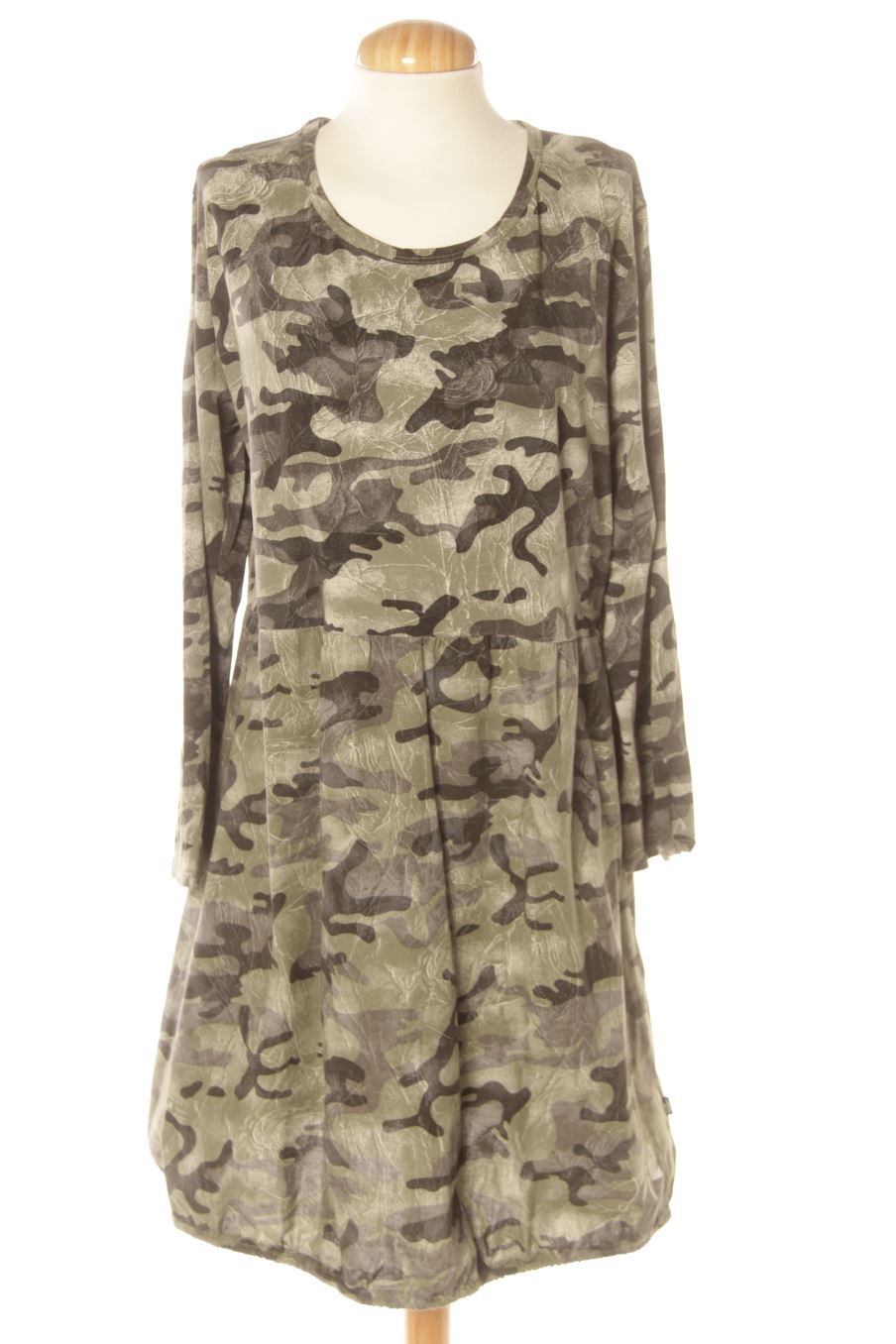Robe casual boho de la taille XL, de couleur vert