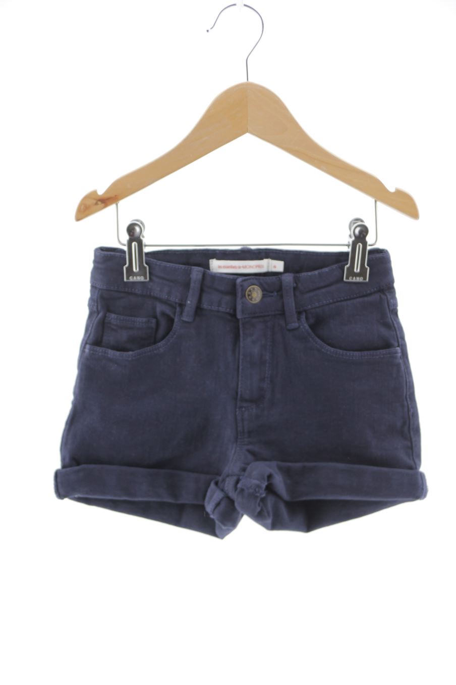 Vaqueros cortos de Monoprix de la talla 6 años de denim con etiqueta