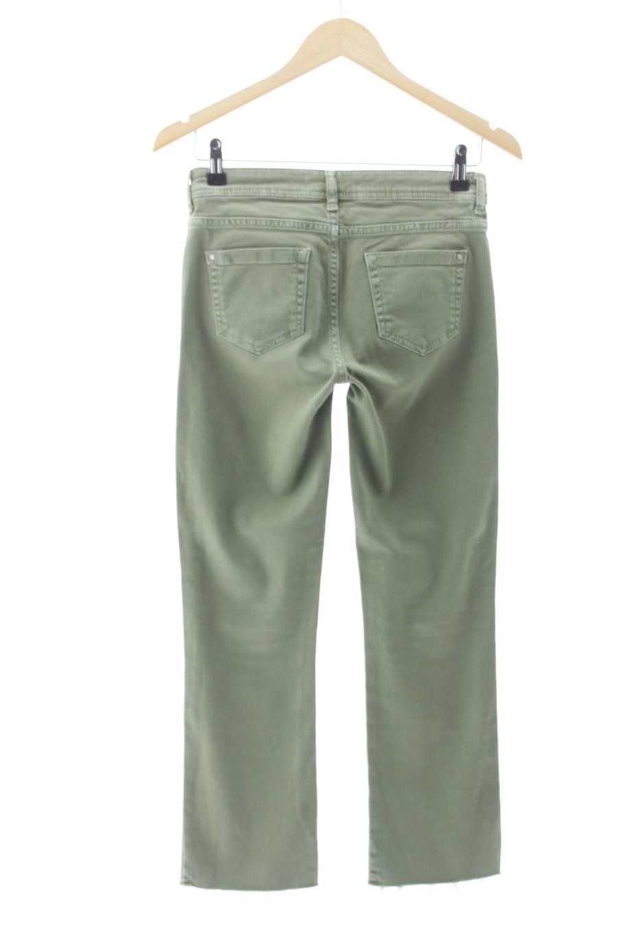 Jeans Zara de la taille 34, de couleur vert de denim