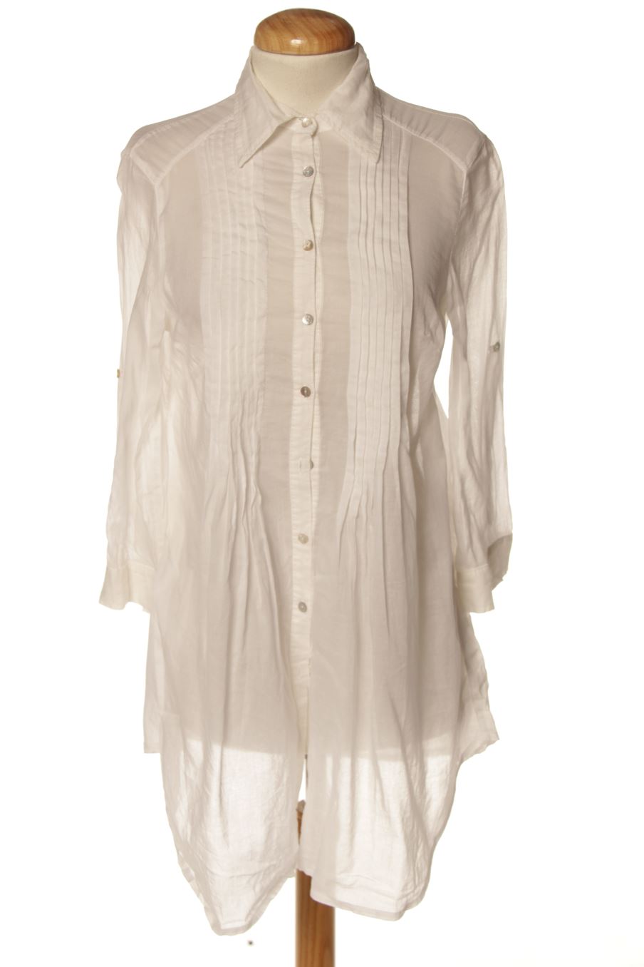Langärmelige Bluse von Promod Größe S, Farbe Weiss, für