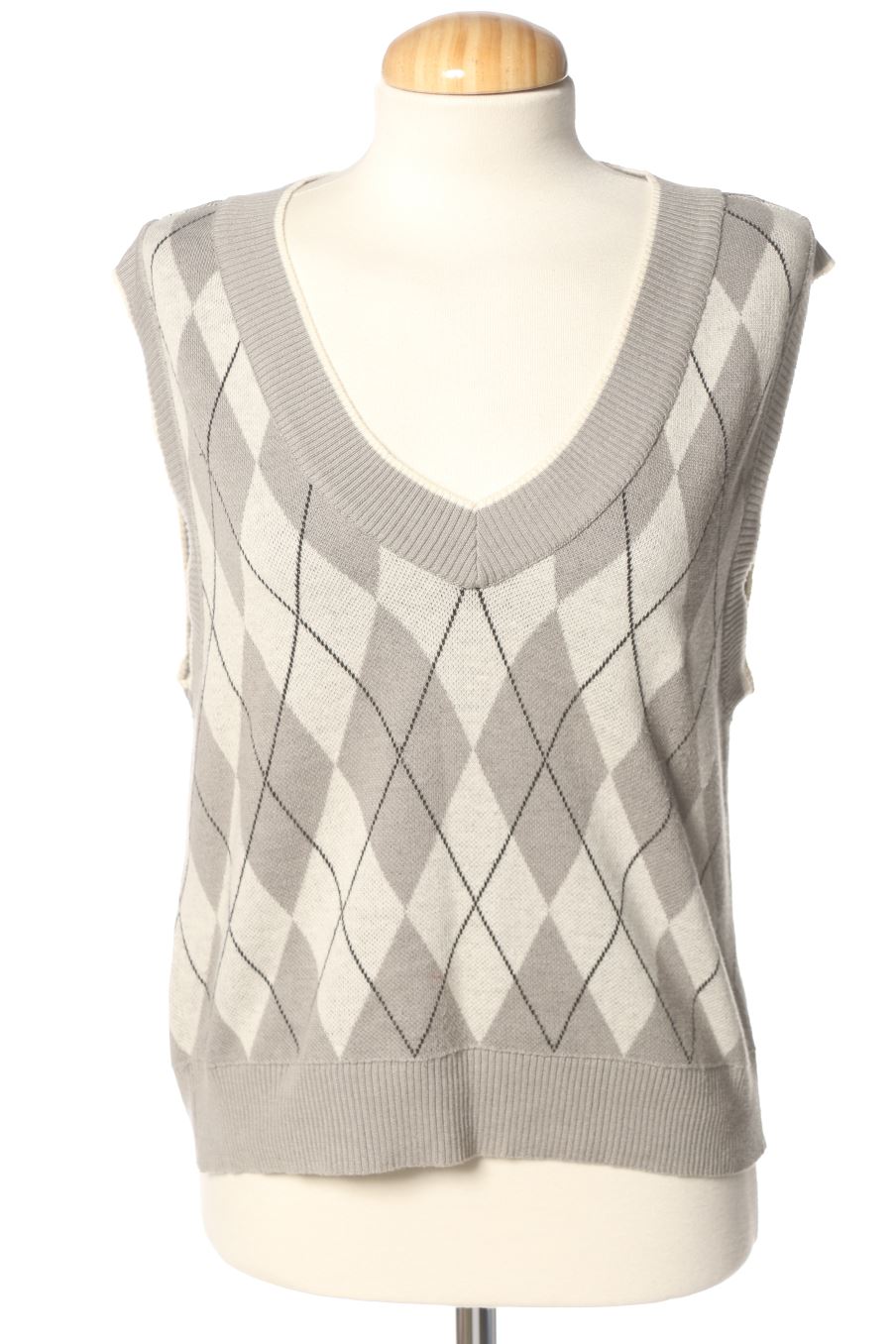 Pull Stradivarius de la taille S, de couleur carreaux