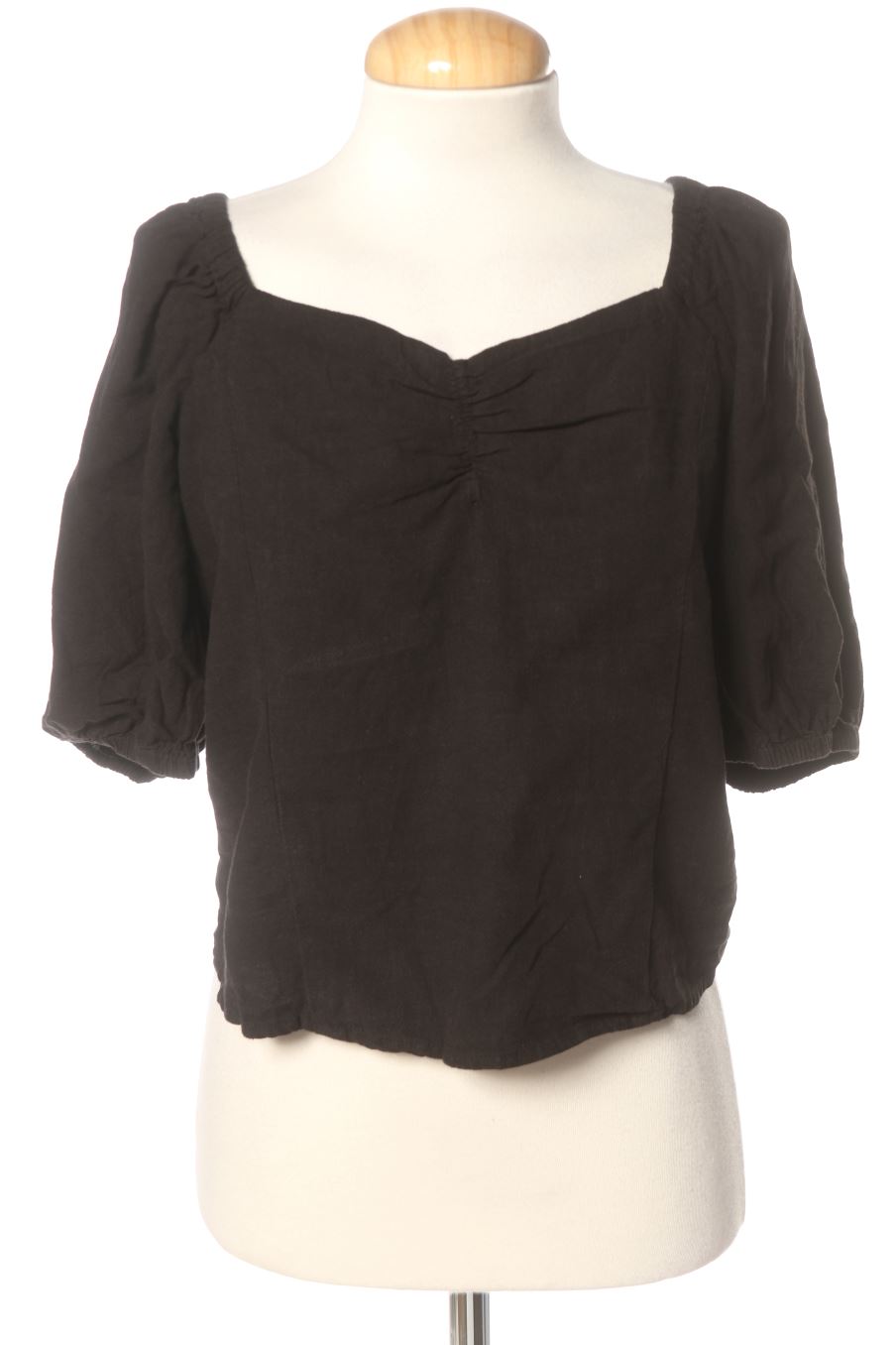 Blusa a maniche corte de H&M de la talla 38, de color nero