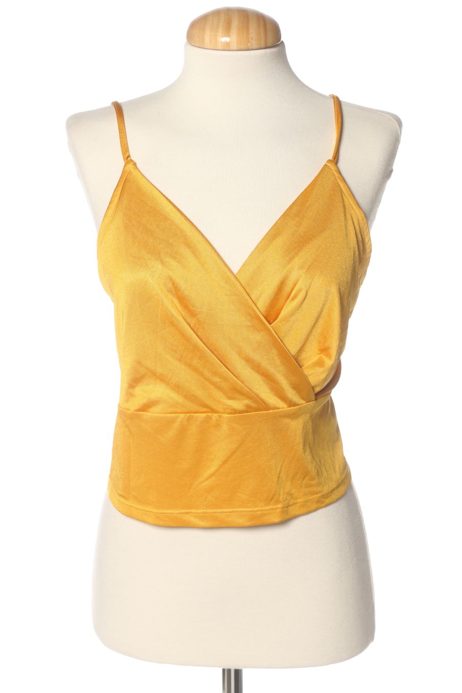 Top de Zara de la talla M, de color amarillo