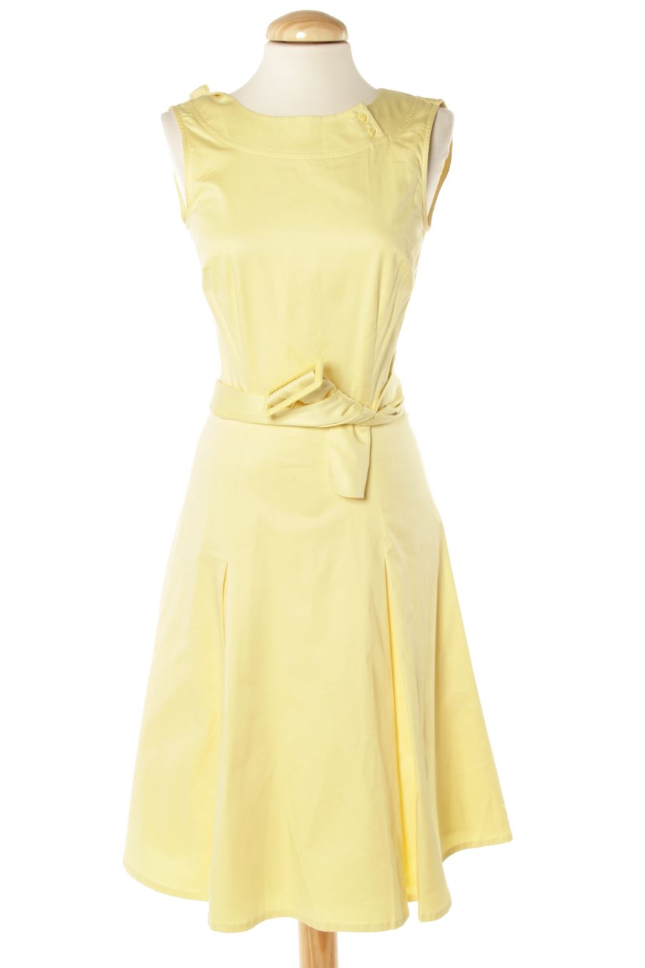 Robe casual H&M de la taille 34, de couleur jaune