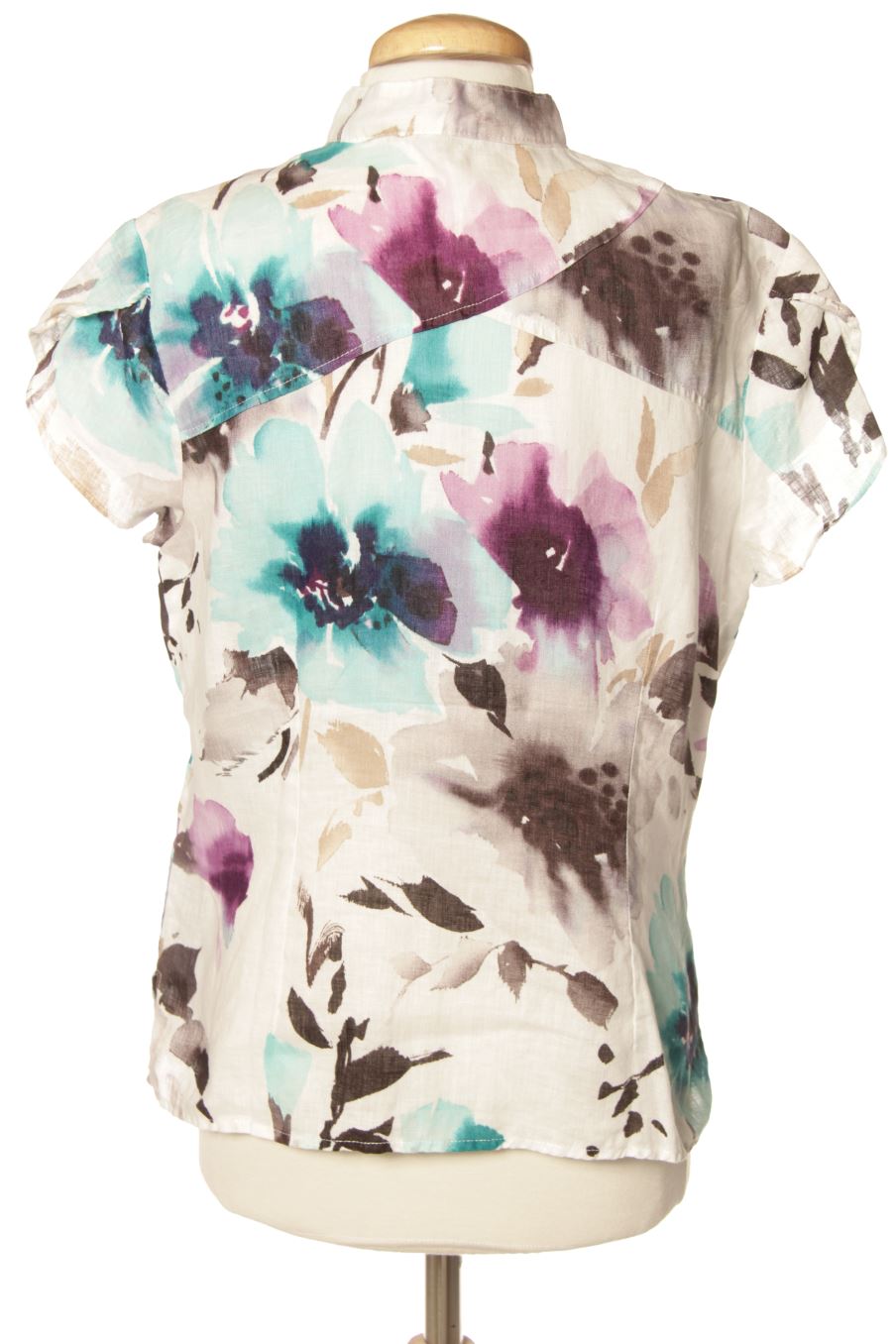 Blouse à manches courtes Punt roma de la taille S, de couleur fleurs