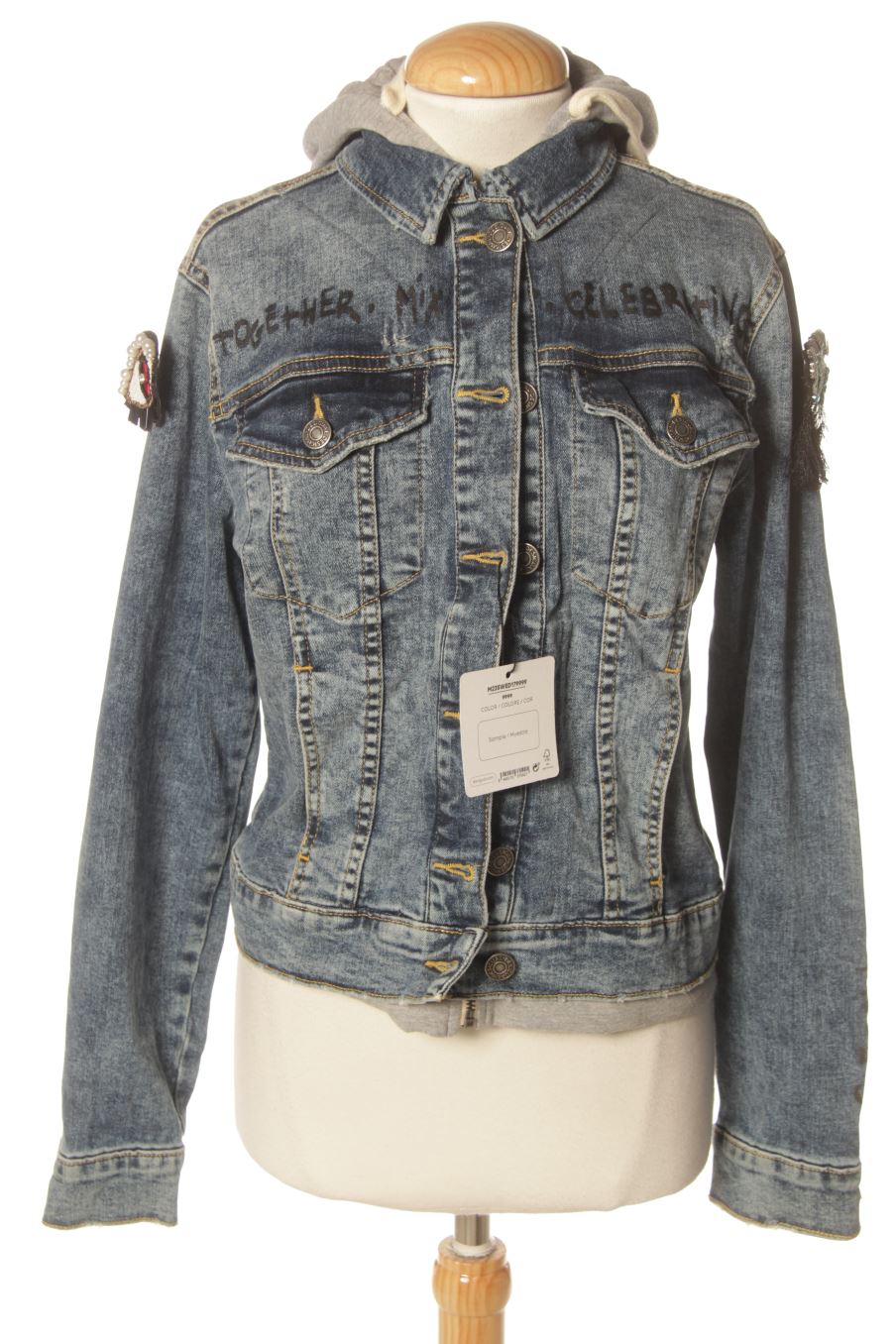 Blouson Desigual de la taille M, de couleur bleu de denim
