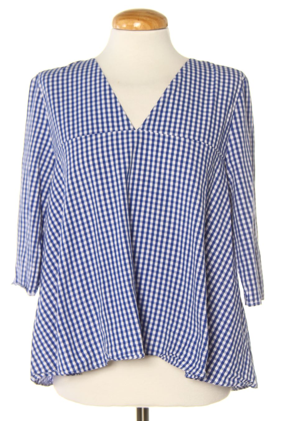 Blouse à manches longues Zara de la taille M, de couleur carreaux