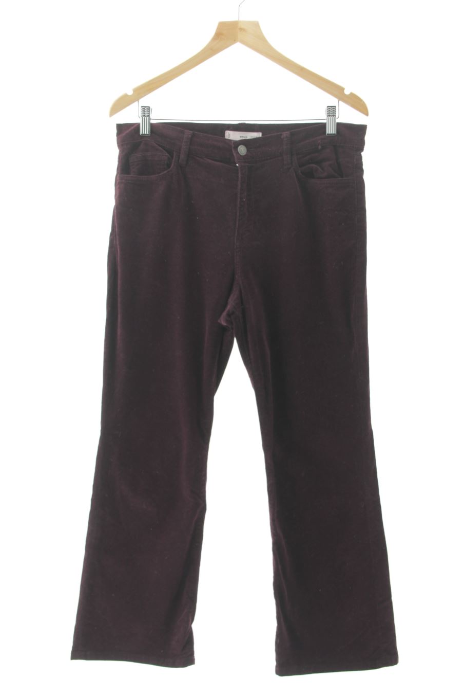Pantaloni de Mango de la talla 42, de color bordeaux
