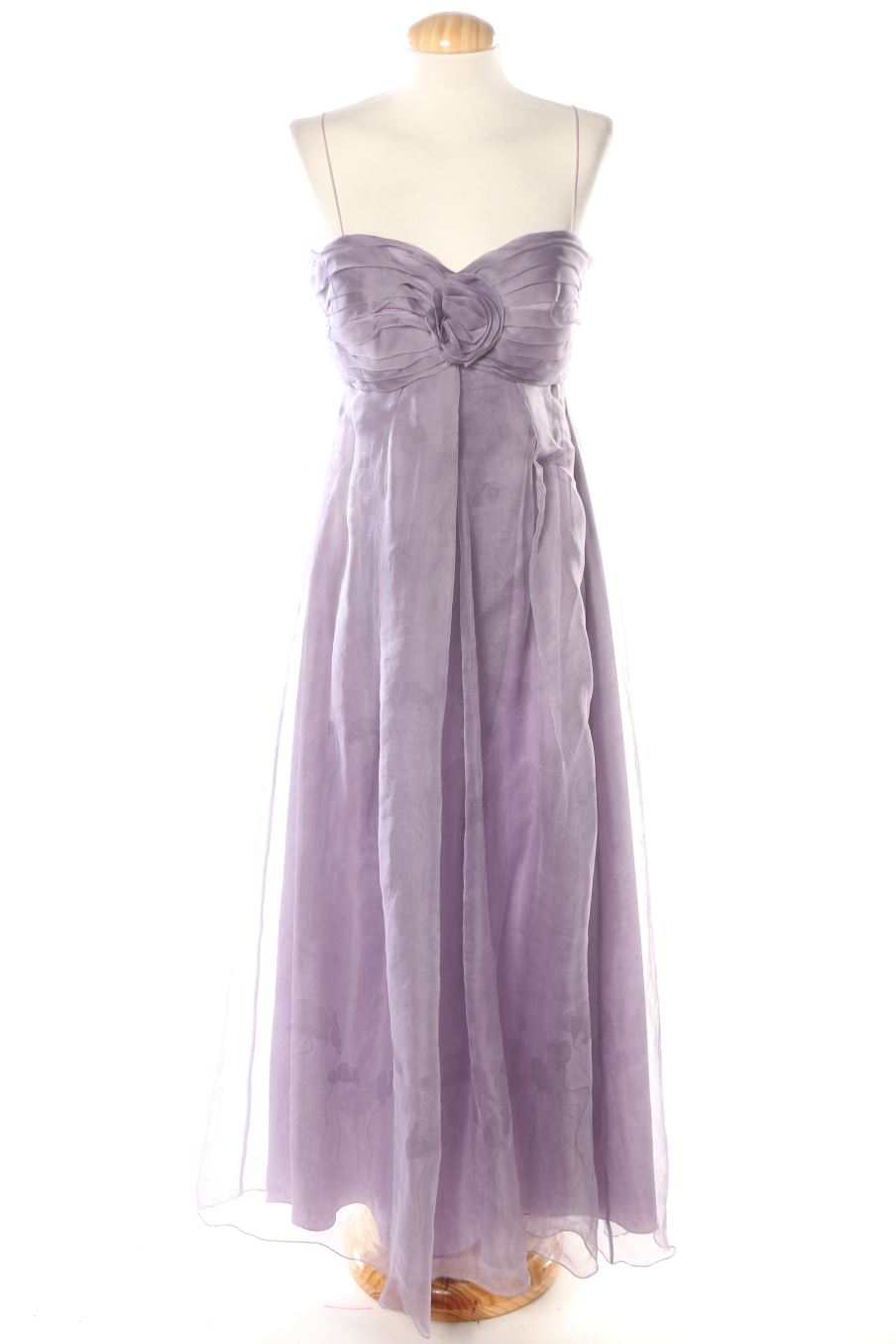 Robe Carolina Herrera de la taille S, de couleur pourpre de soie