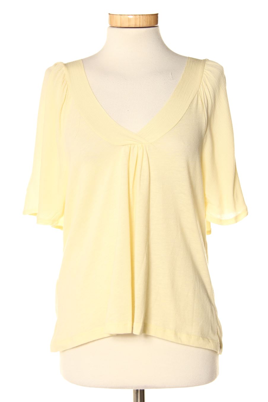 T-shirt Mango de la taille XS, de couleur jaune