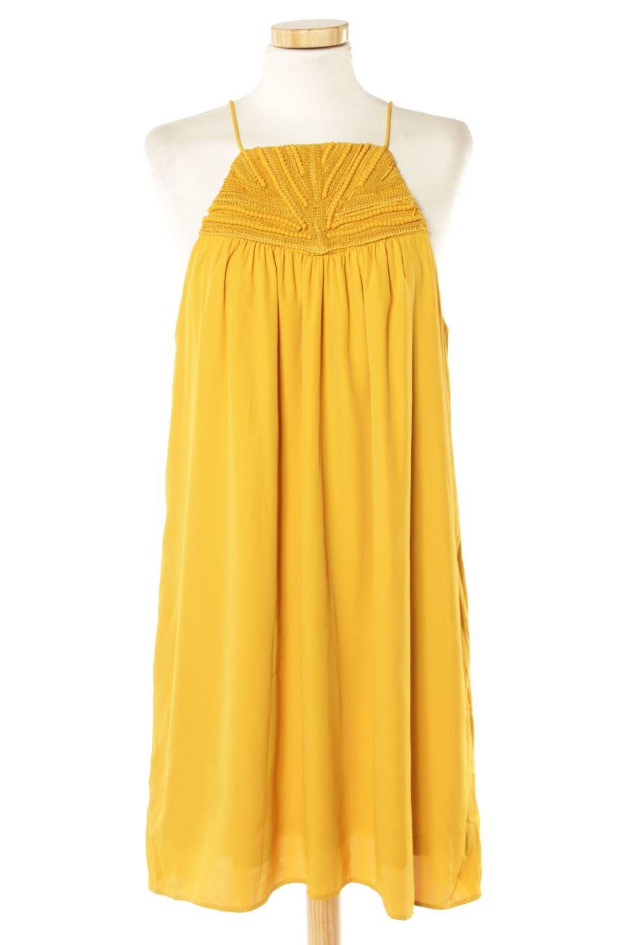 Robe casual H&M de la taille 44, de couleur moutarde