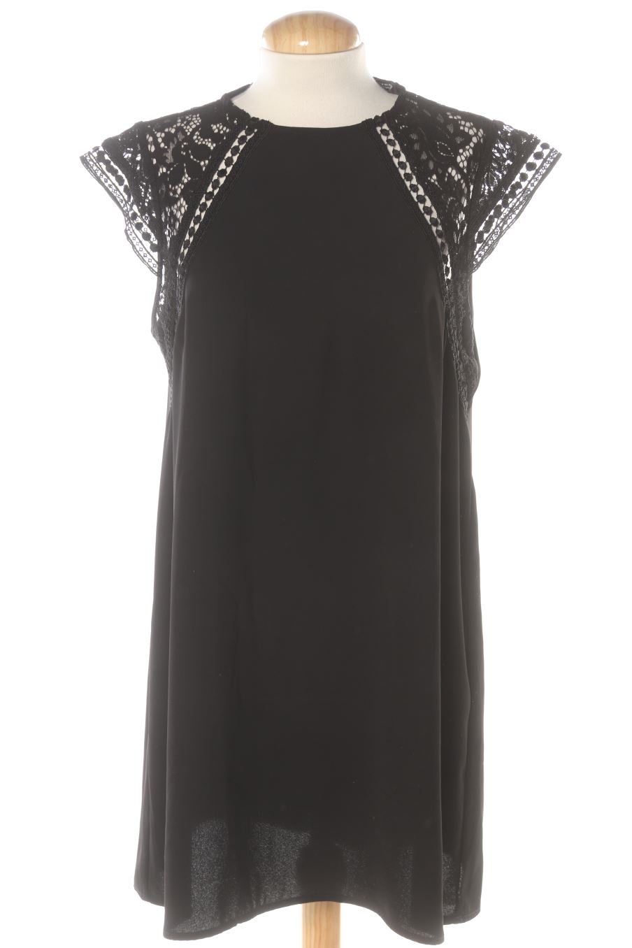 Vestito casual de Zara de la talla M, de color nero