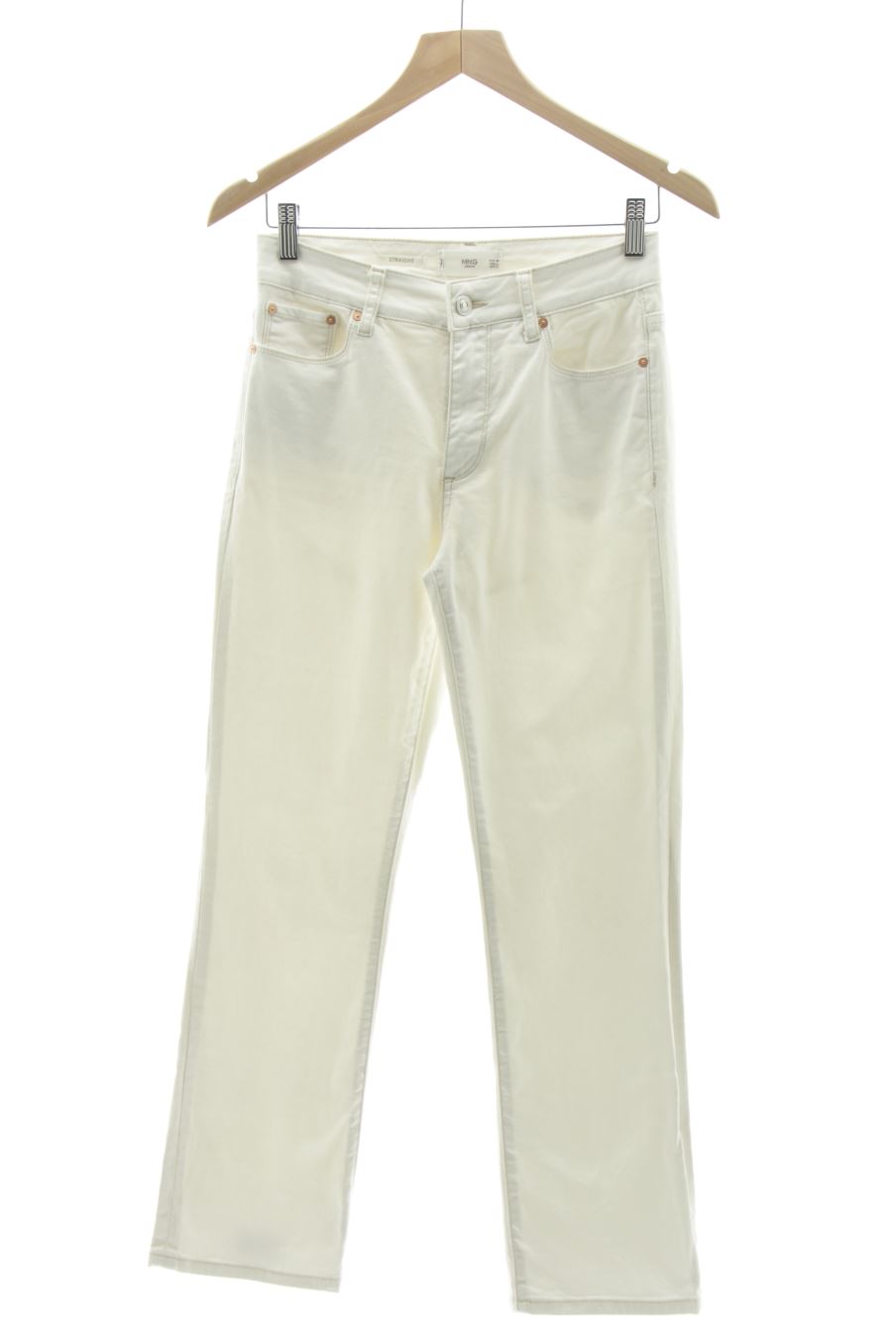 Jeans Mango de la taille 36, de couleur blanc de denim