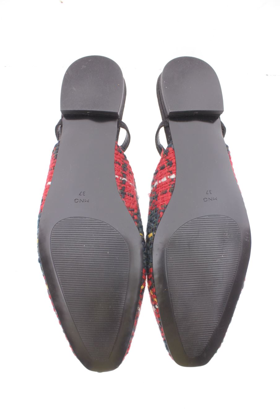 Zapatos planos de Mango de la talla 37, de color cuadros de