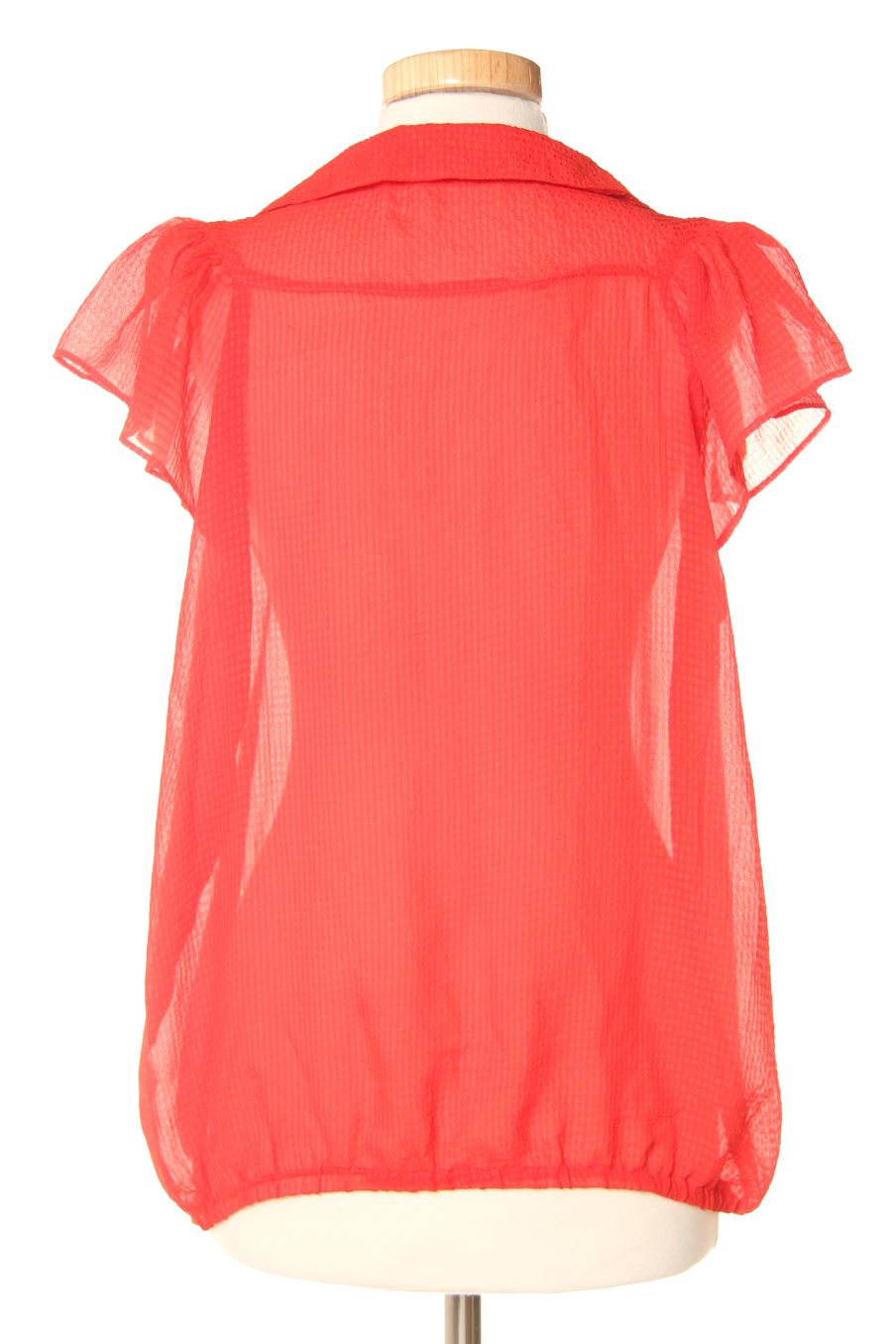 Blouse à manches courtes La City de la taille M, de couleur rouge