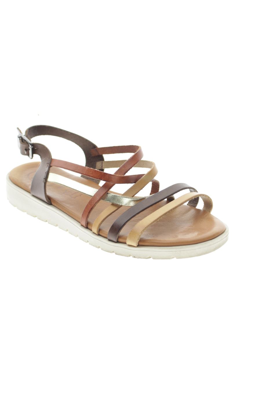 Sandalias planas de Senda de la talla 38, de color marrón de