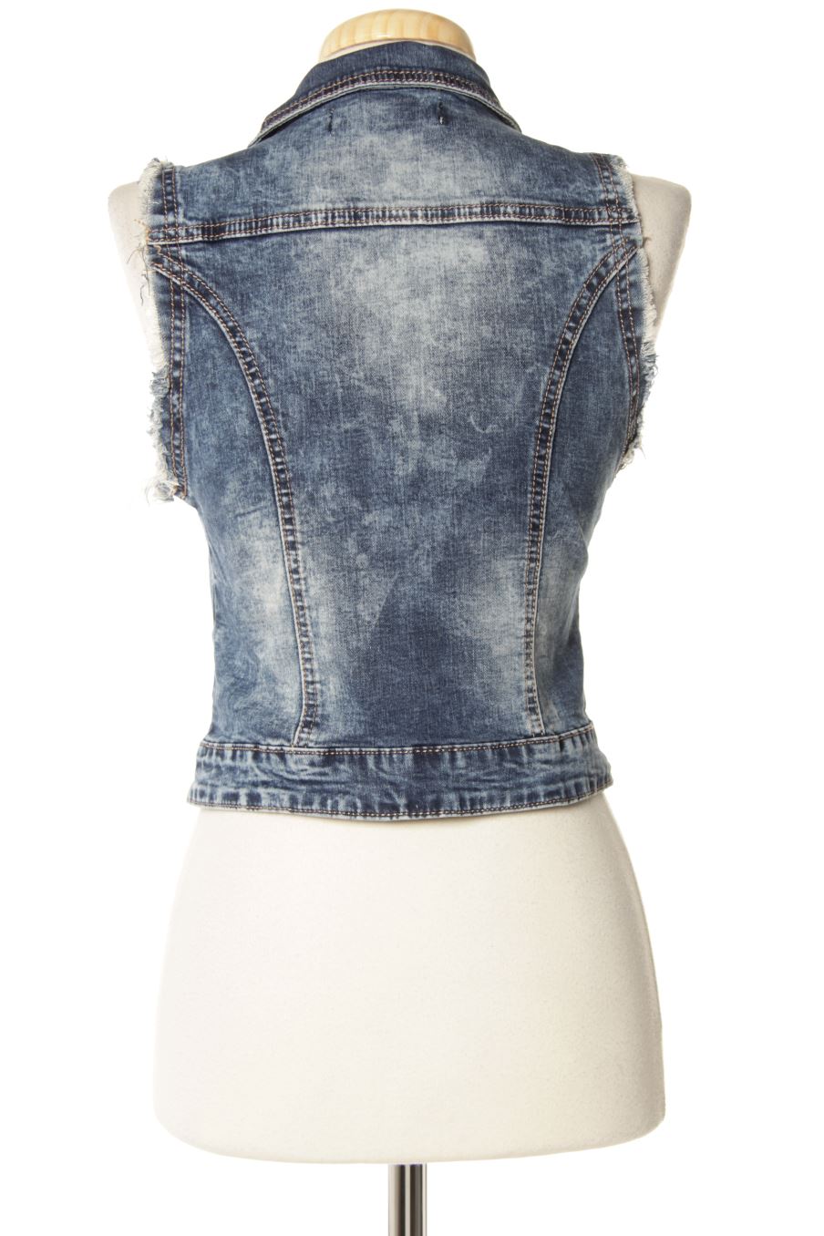 Chaleco de tela de Dnd jeans de la talla S, de color azul de ropa vaquera