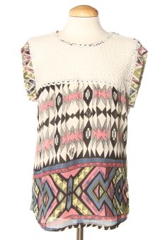 Kurzärmelige Bluse M Miss Sidecar