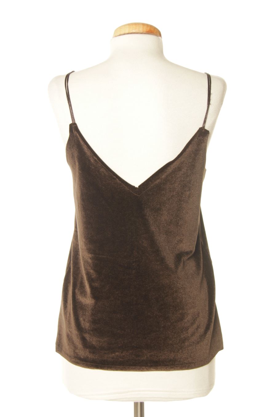 Top Pull & Bear de la taille S, de couleur marron de velours