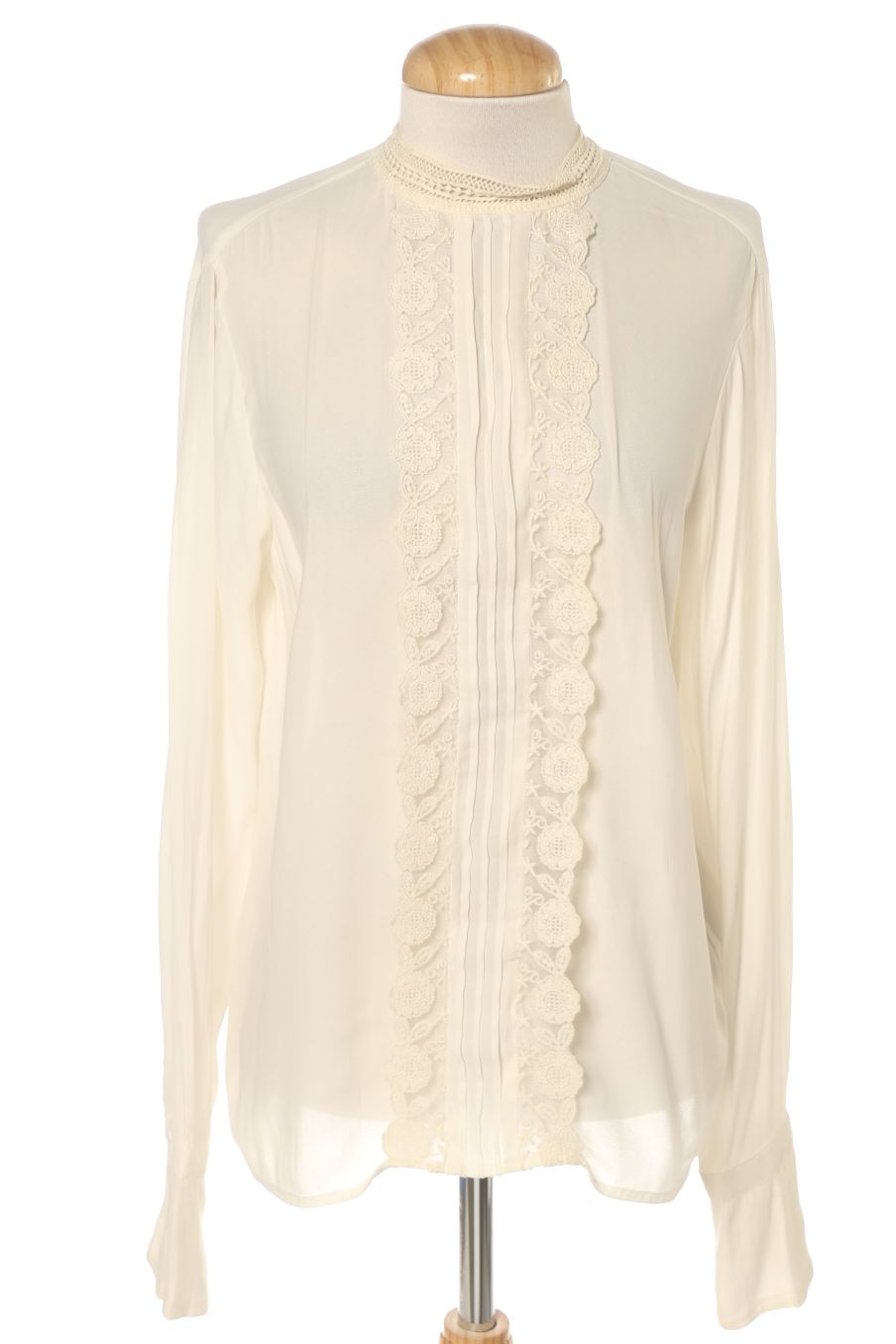 Langärmelige Bluse von H&M Größe 36, Farbe Beige, für