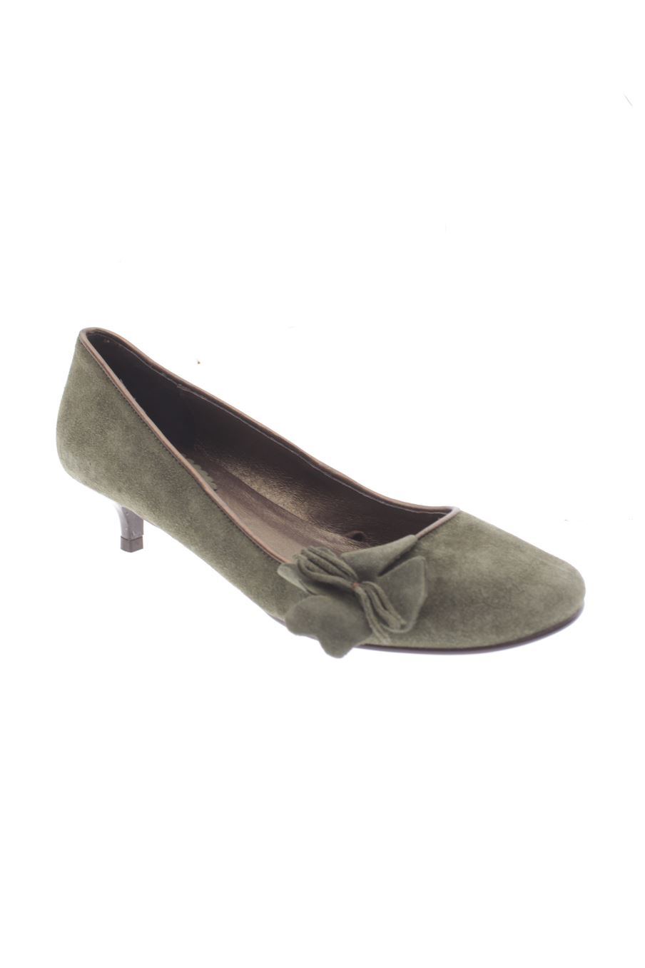 Zapatos de tacon de Bershka de la talla 38, de color verde de