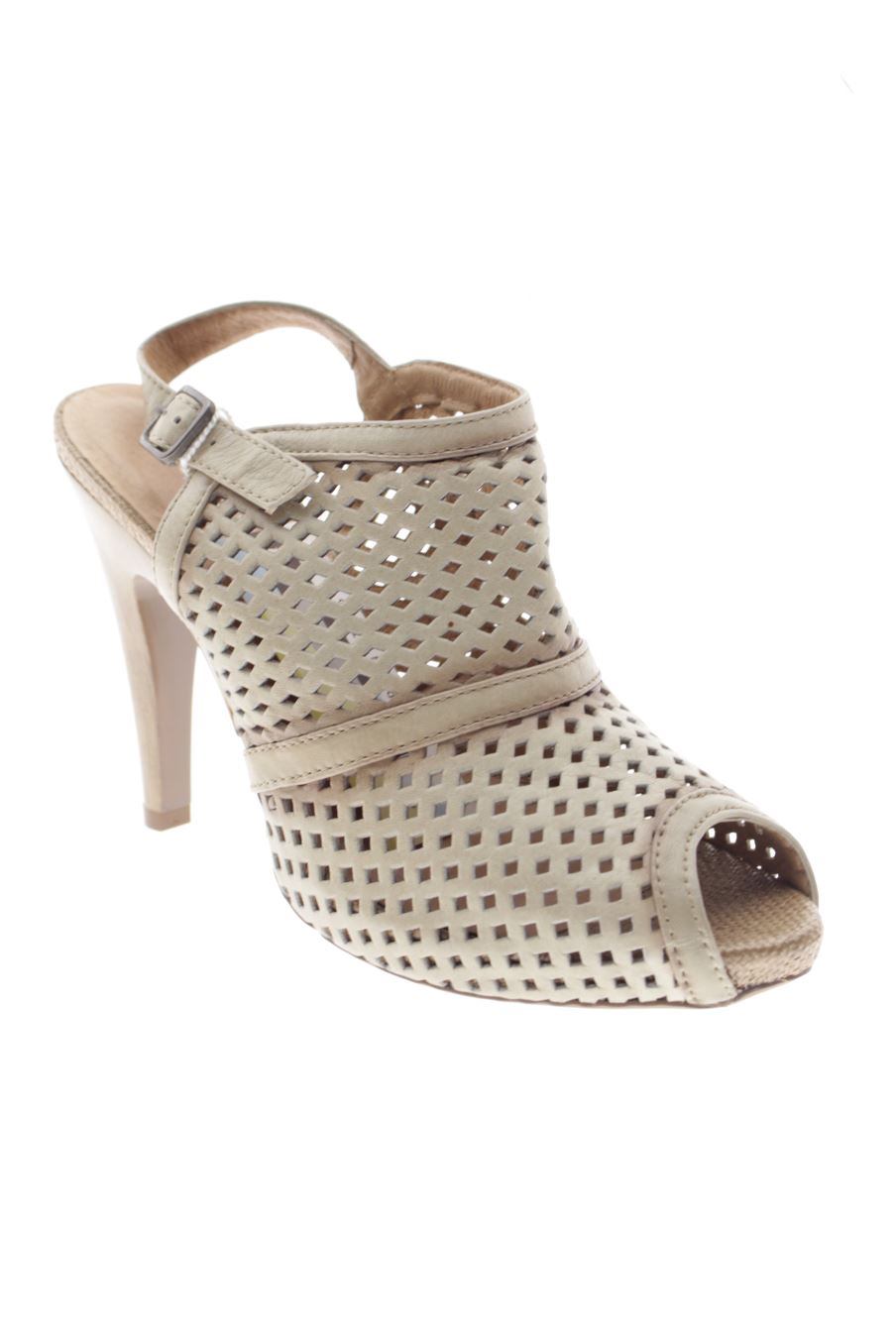 Sandalias tacon de Hispanitas de la talla 39, de color marrón de