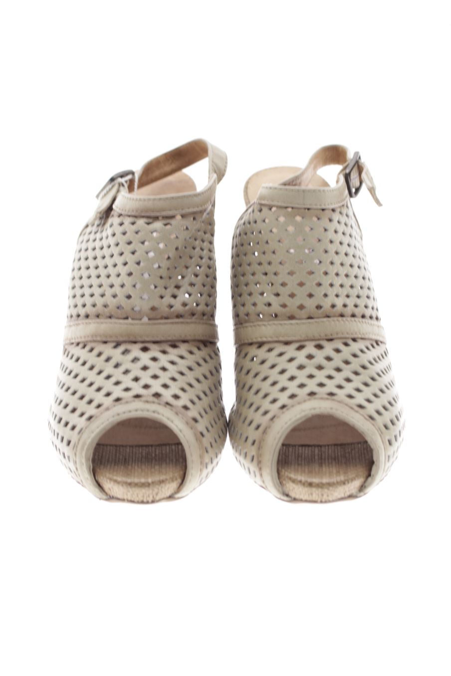 Sandalias tacon de Hispanitas de la talla 39, de color marrón de