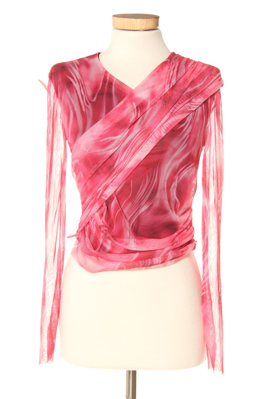 Langärmeliges T-Shirt von New collection Größe S, Farbe Rosa, für