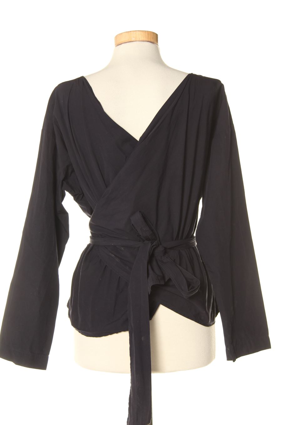 Blouse à manches longues Uniqlo de la taille M, de couleur bleu marine