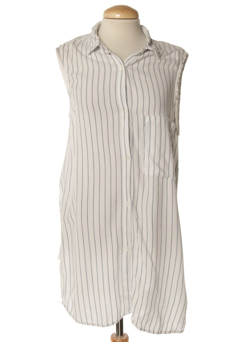 Chemise sans manches Bershka de la taille M, de couleur rayures