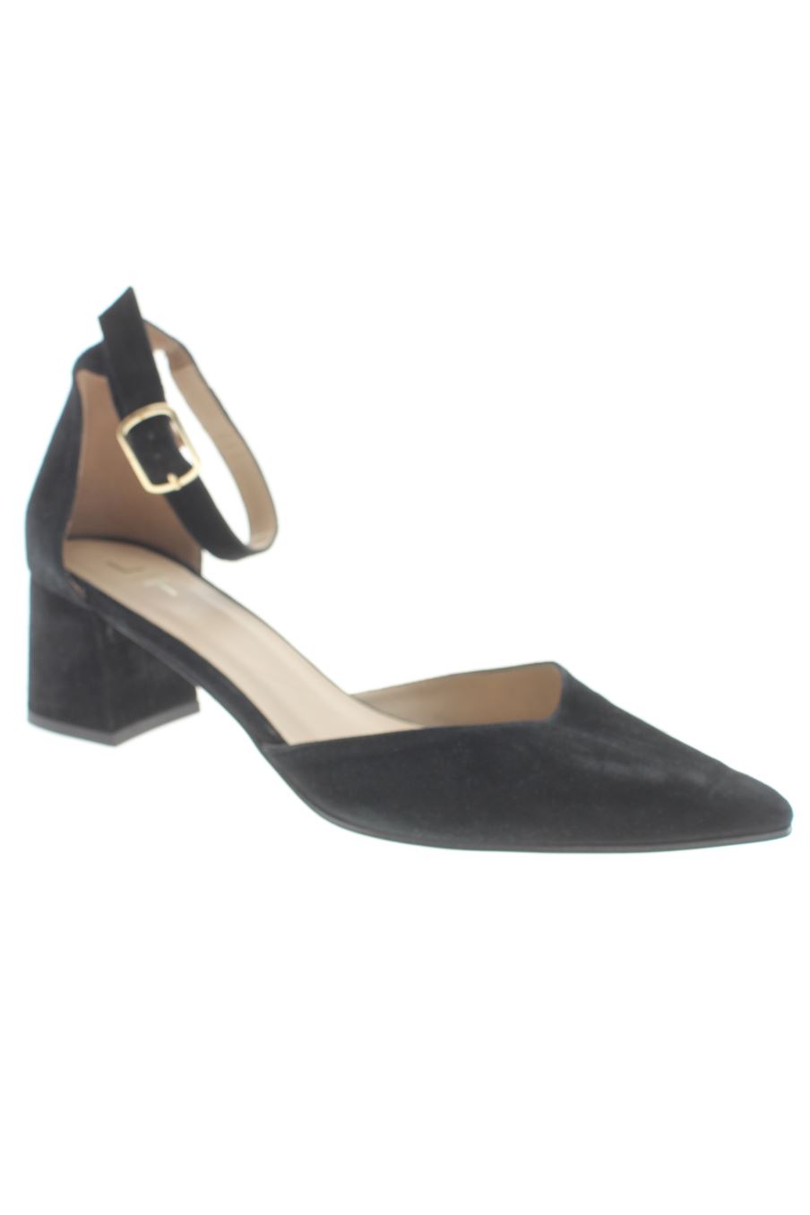 Sandalias tacon de El Corte Ingles de la talla 40, de color negro de