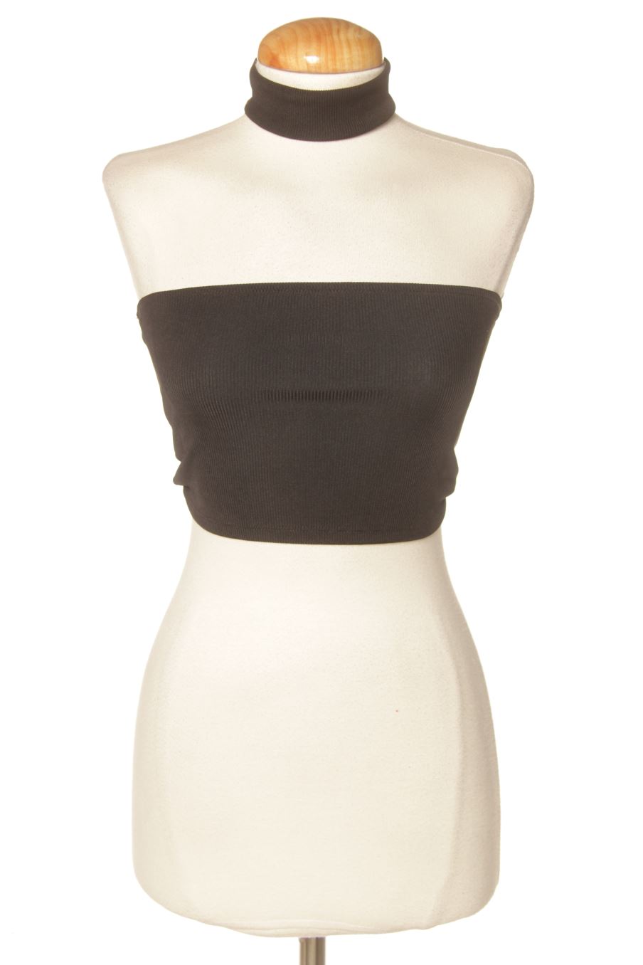 Top de Bershka de la talla XS, de color negro