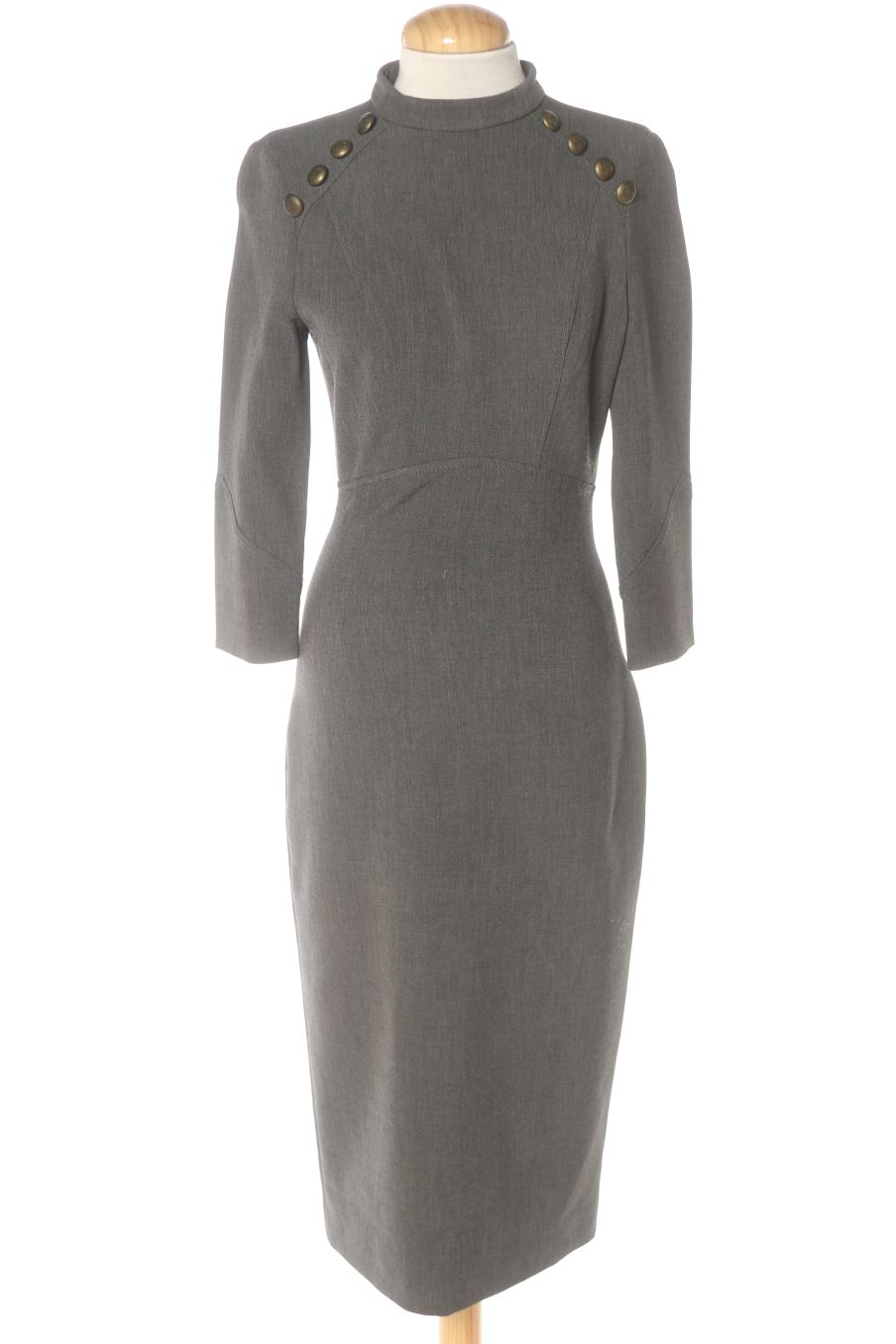 Robe casual Zara de la taille S, de couleur gris