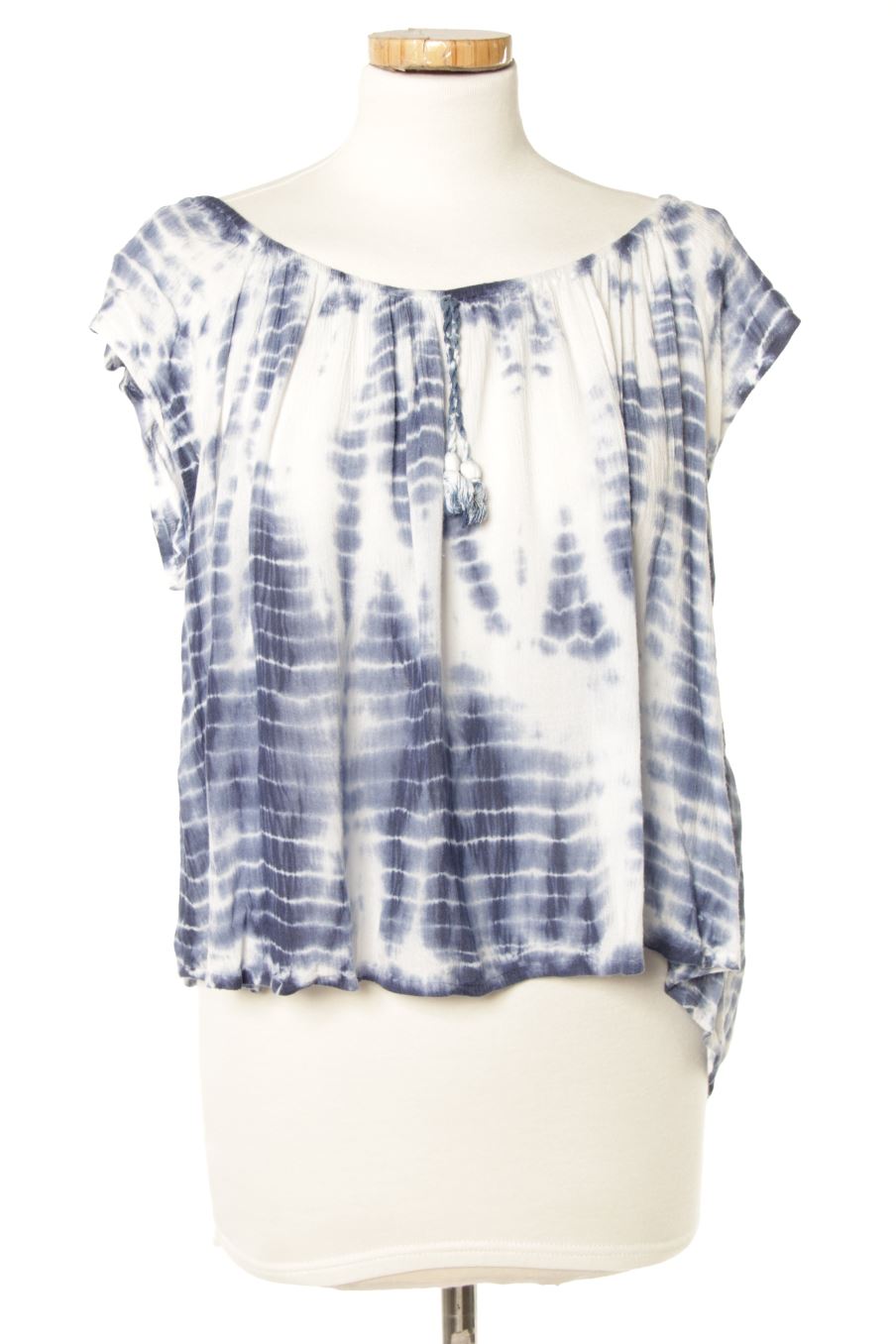 Blouse à manches courtes Brownie de la taille XS, de couleur pourpre