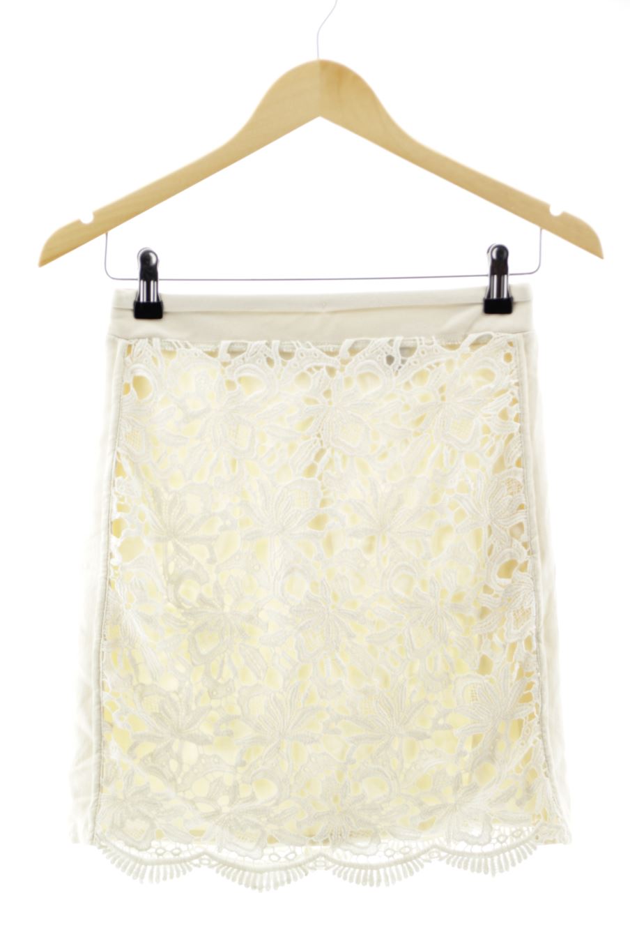 Jupe Mango de la taille XS, de couleur beige