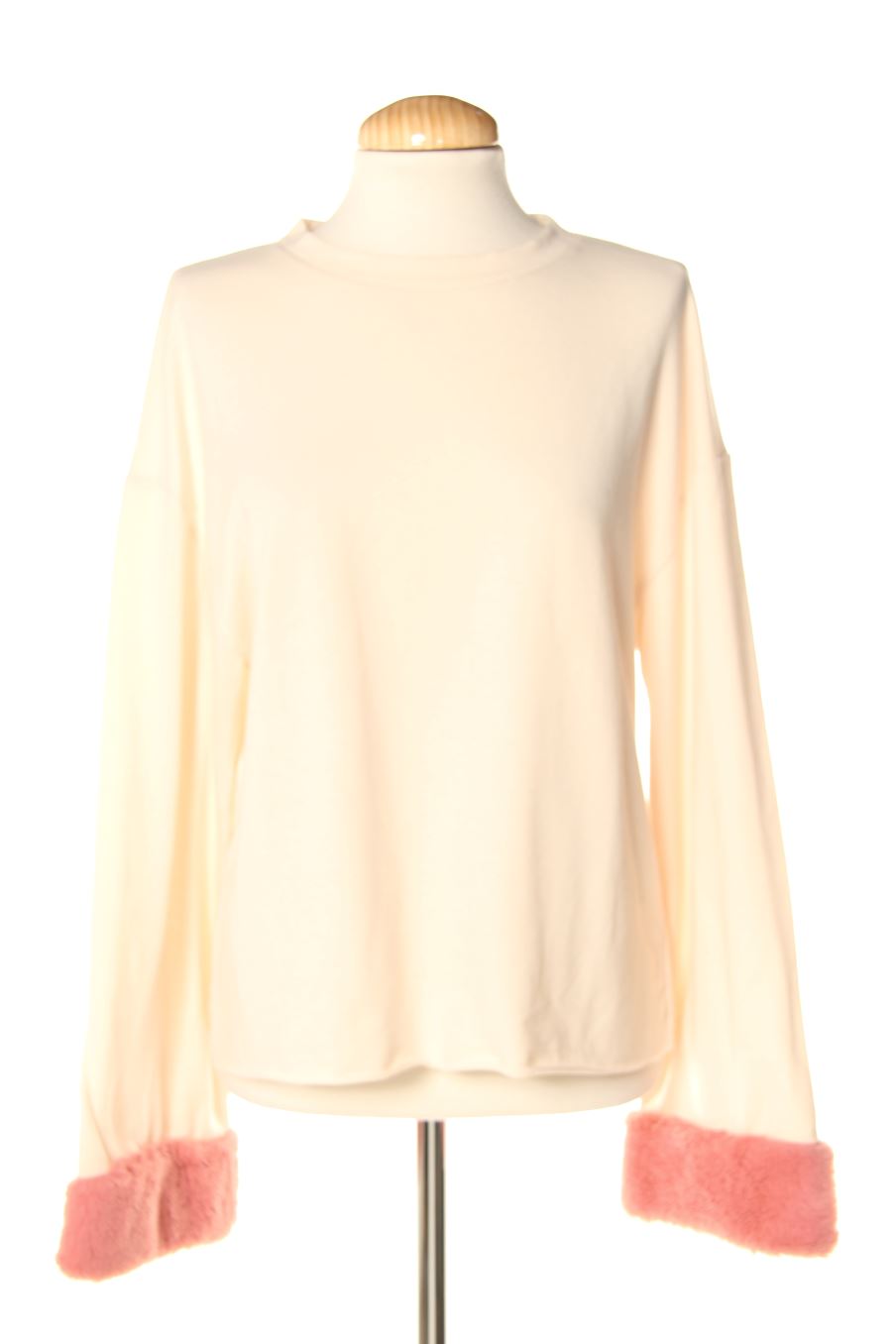 Sudadera de Trf (ZARA) de la talla S, de color beige