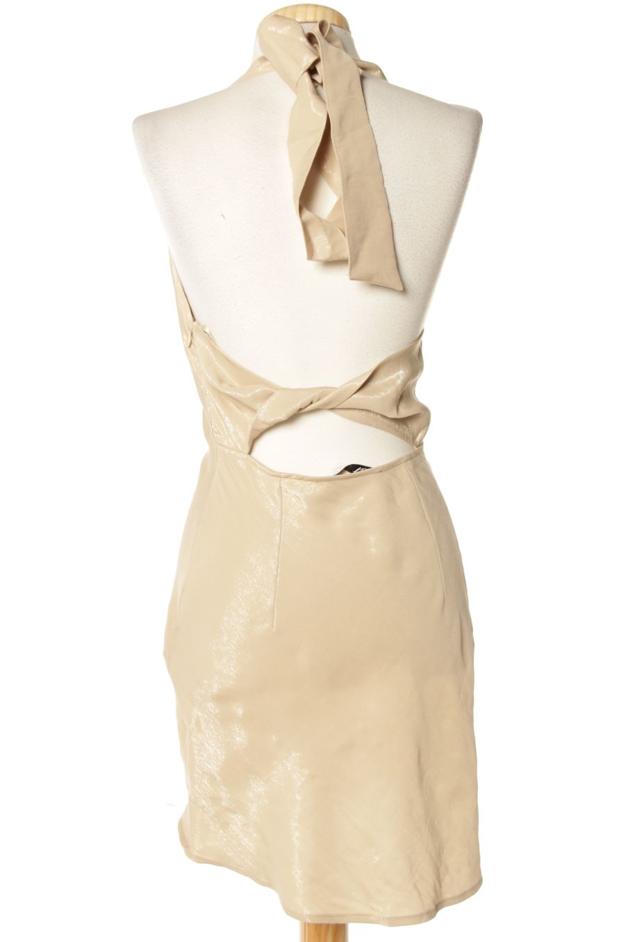 Vestido casual de Zara de la talla S, de color beige