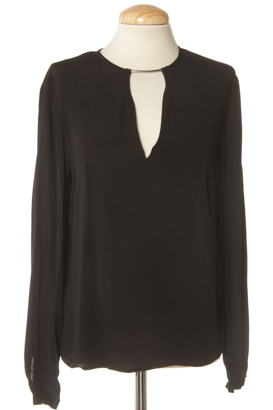 Blusa de manga larga de Mango de la talla S, de color negro