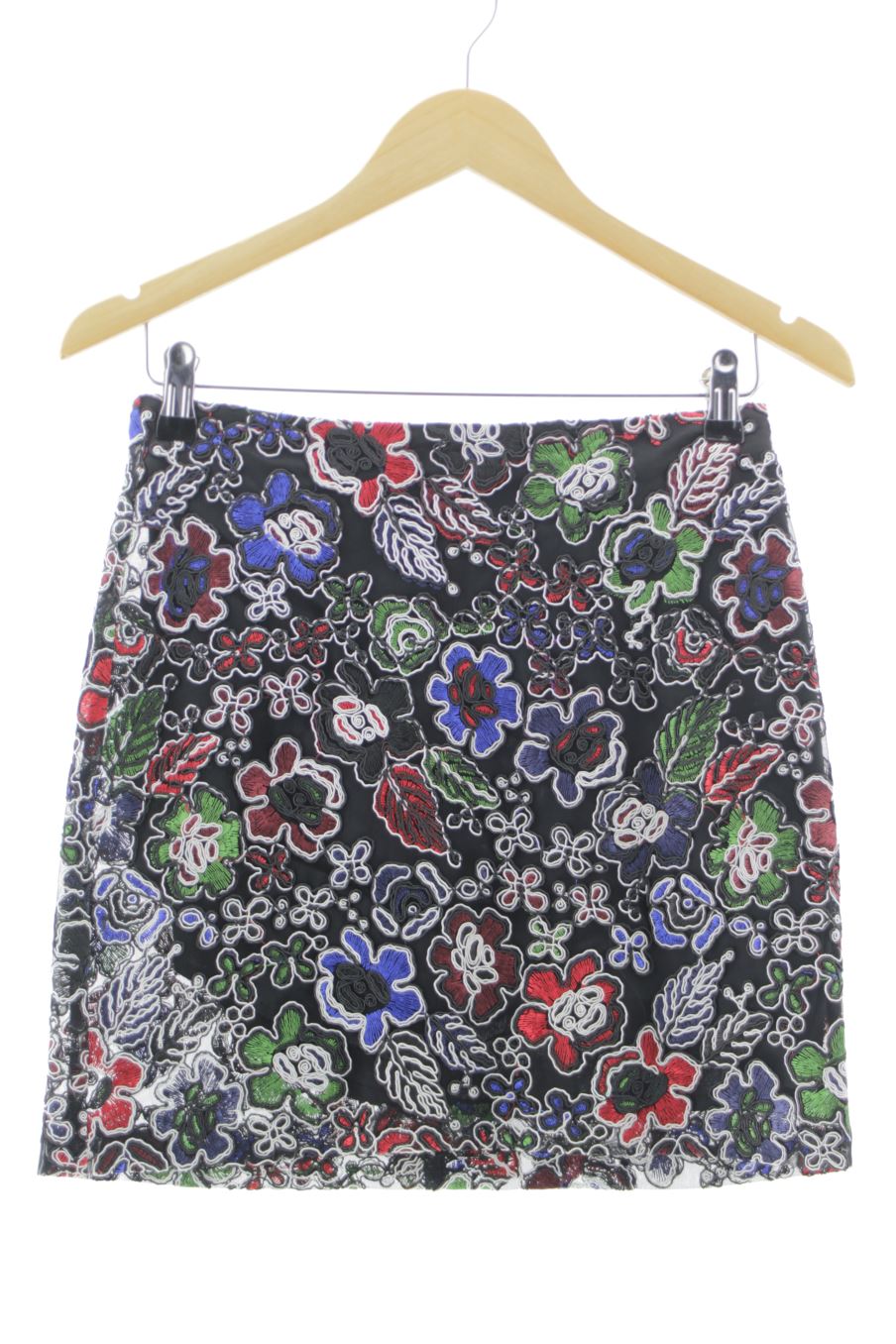 Falda de Zara de la talla XS, de color flores