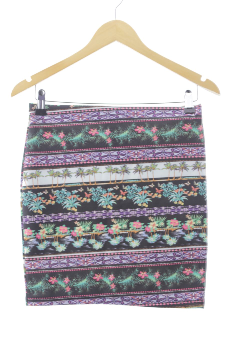 Jupe Bershka de la taille L, de couleur imprimés