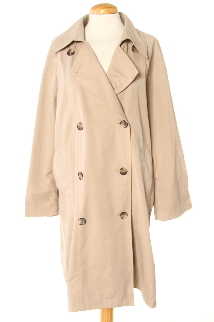Gabardina de Zara de la talla XS, de color beige