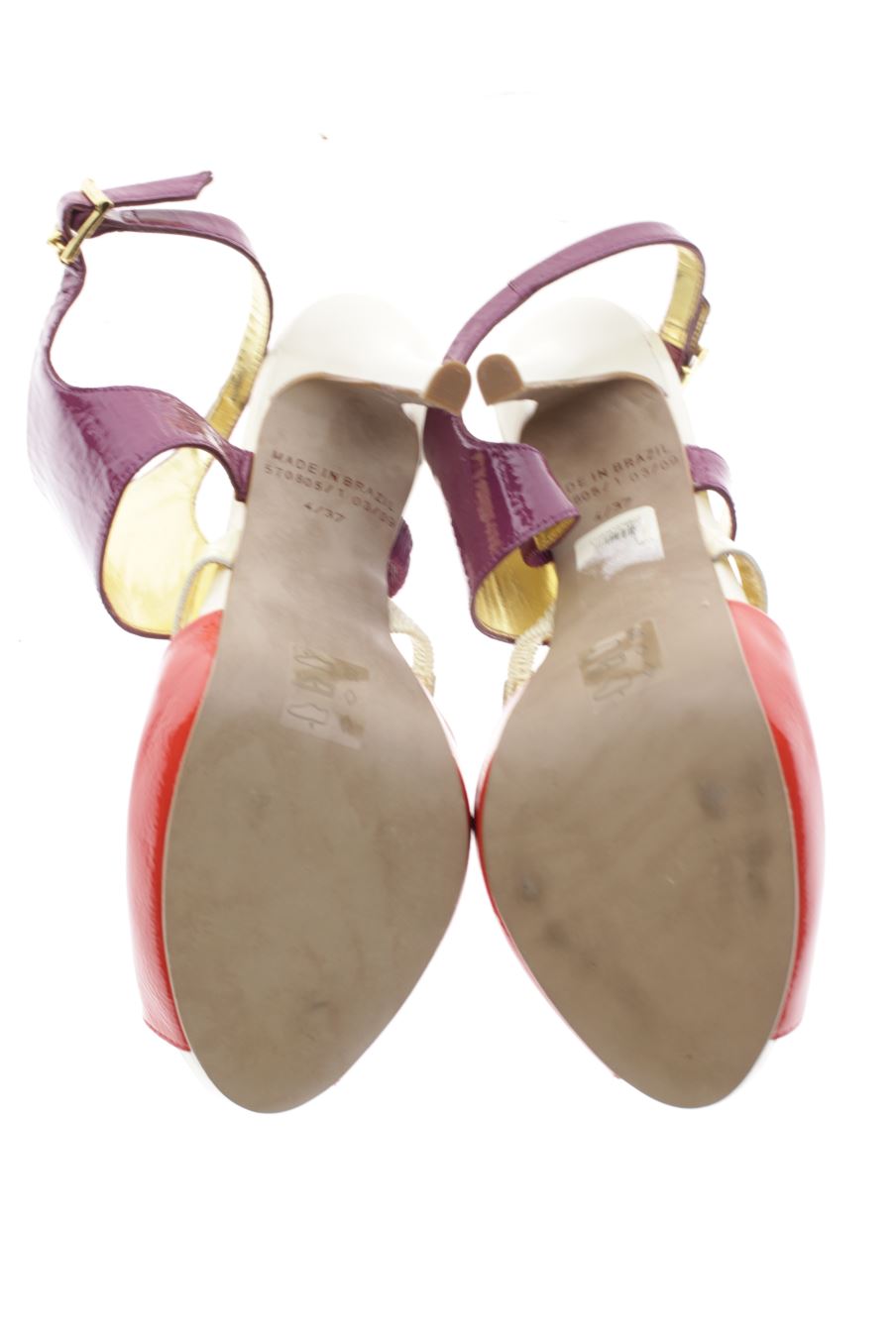 Sandalias tacon de River island de la talla 37, de color rayas de