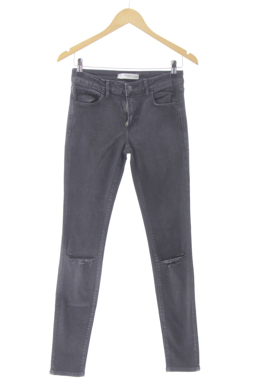 Jeans Abercrombie & Fitch de la taille 36, de couleur noir de denim