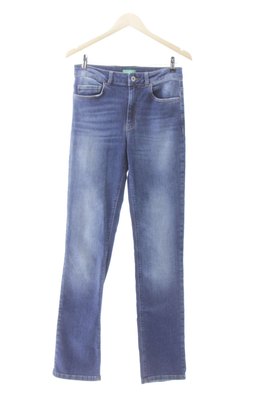 Vaquero de Benetton de la talla 38, de color azul de ropa vaquera