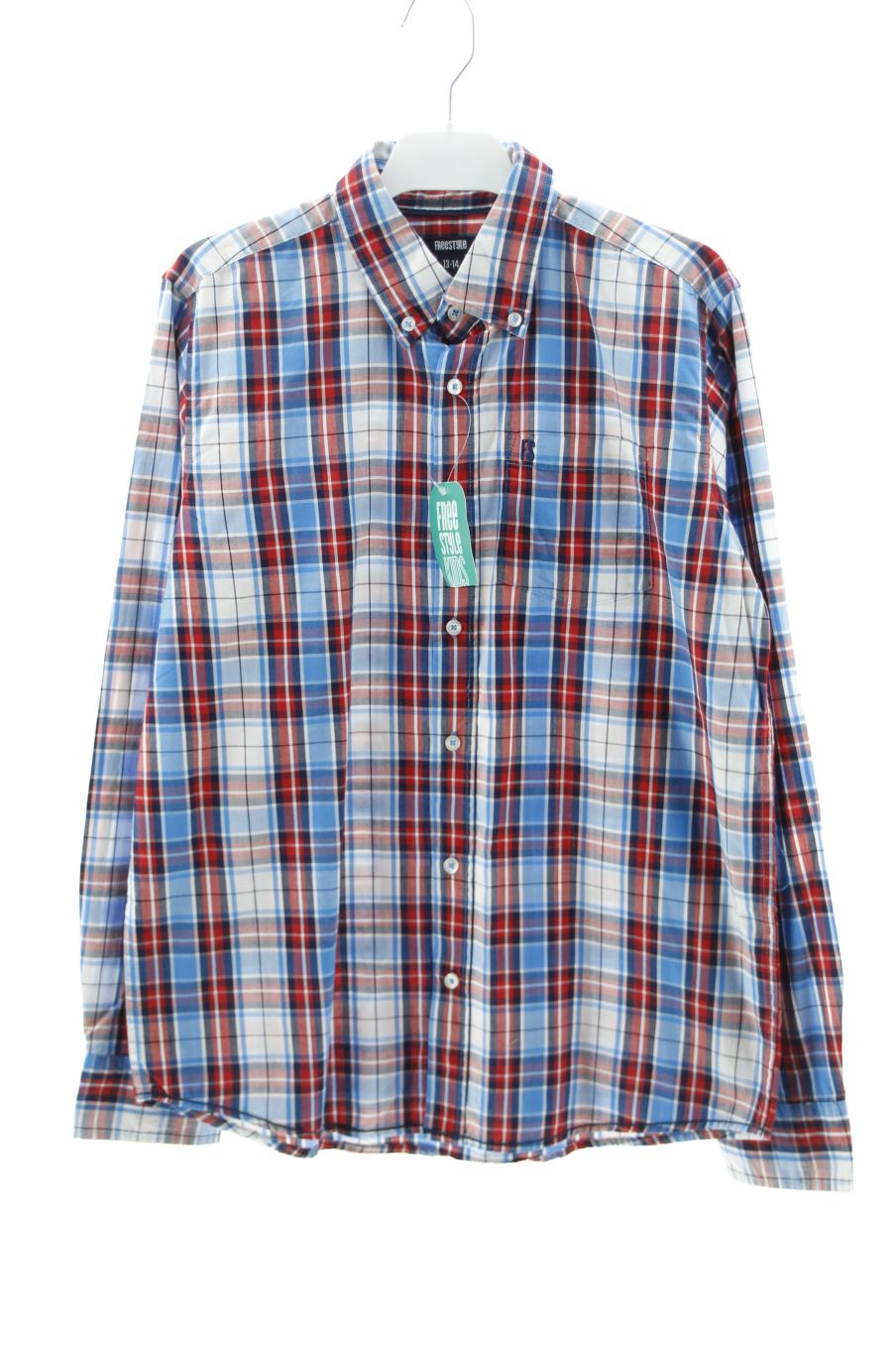 Chemise manches longues Freestyle de la taille 13 ans avec une étiquette