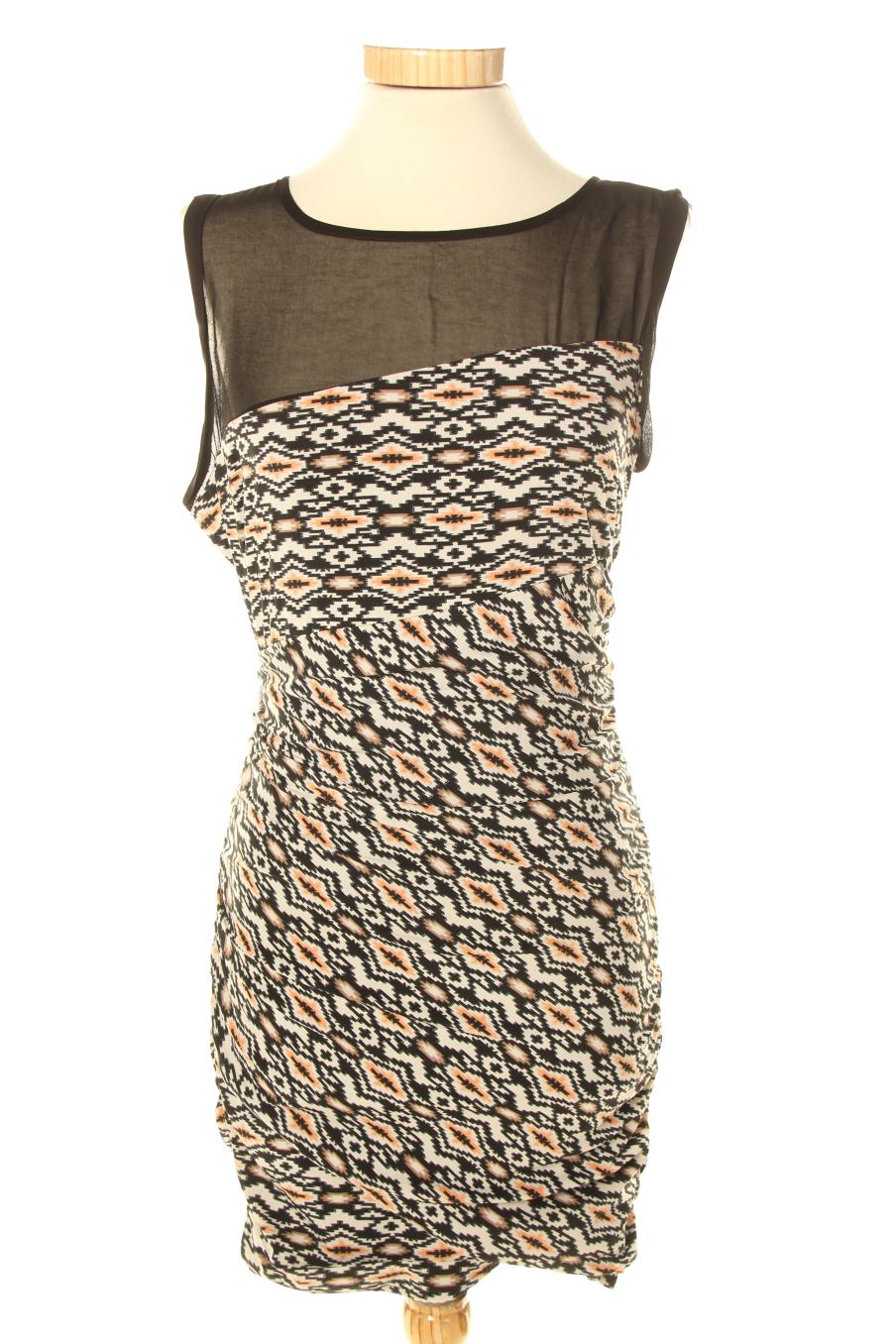 Robe casual Bershka de la taille M, de couleur imprimés