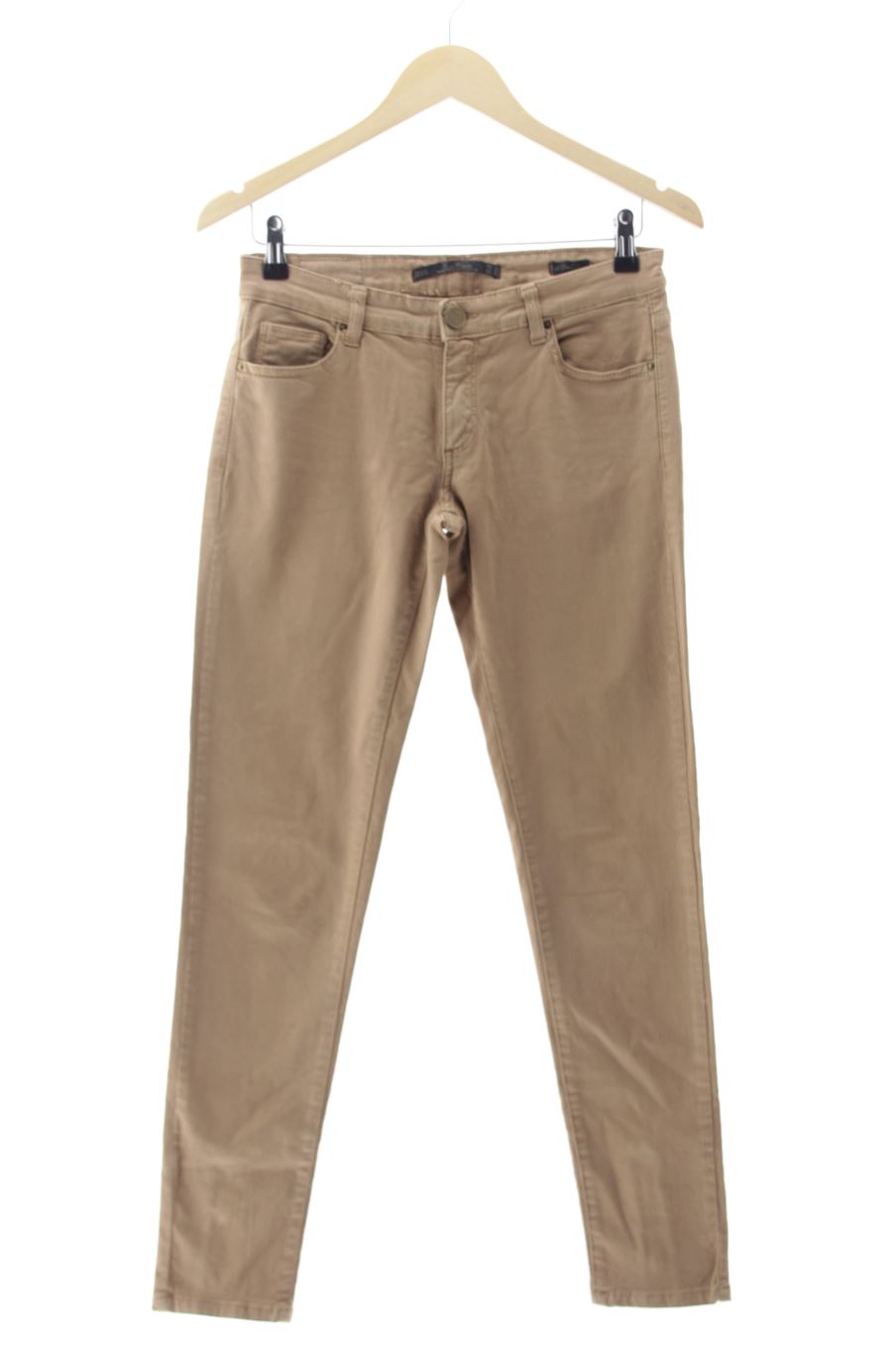 Vaquero de Zara de la talla 36, de color marrón de ropa vaquera